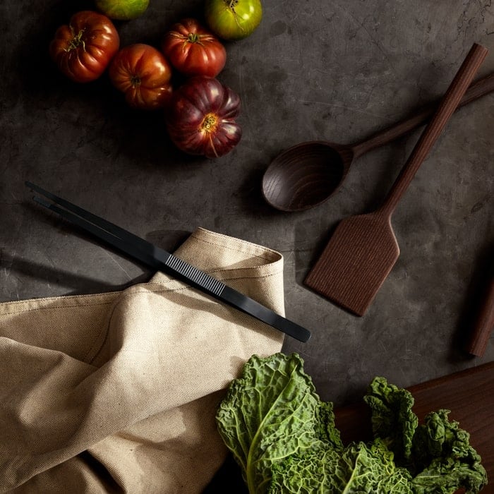 Rosendahl RÅ Kitchen Tweezer Tongs, Gun Metallic - H: 12.6"