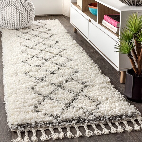 grey teddy rug