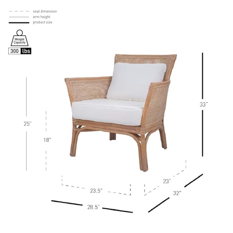 NPD Furniture Tatum Rattan Accent Chair