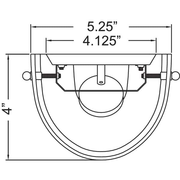 dimension image slide 0 of 2, Access Lighting Daphne LED Wall Sconce - Dimmable