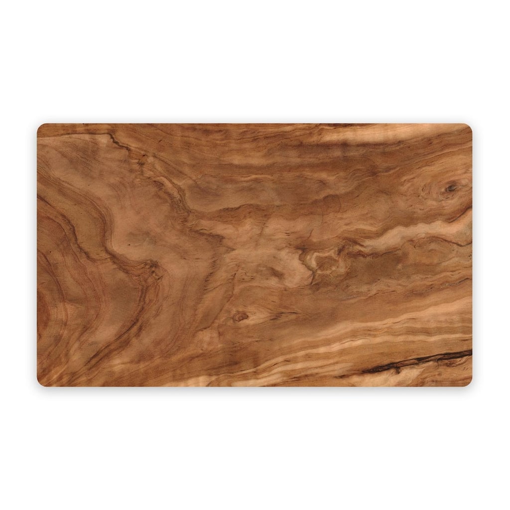 Abode Homewares Olive Melamine Pet Feeding Placemat - 19" x 11.5" - Natural - Set of 2