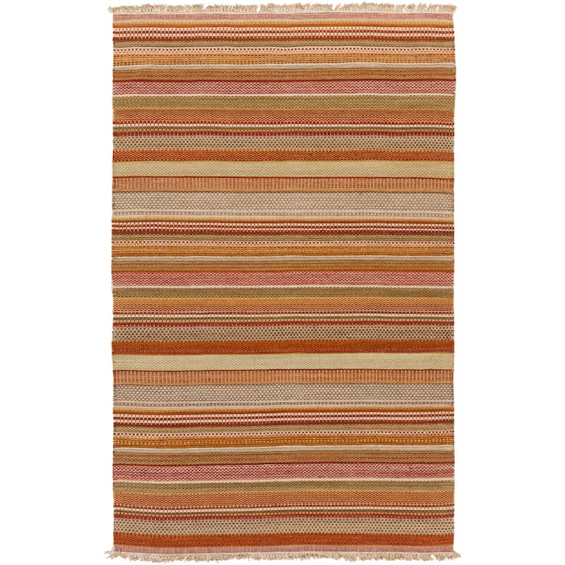 Hand-woven Tessa Stripe Wool Area Rug