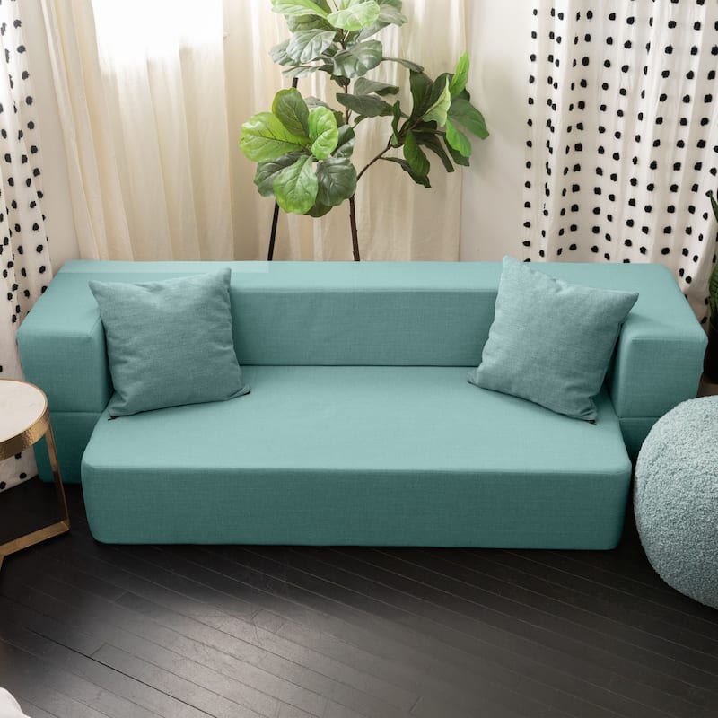 Zenzi Loveseat Twin - Convertible Couch / Twin Sleeper, Bru Smart