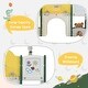 preview thumbnail 4 of 16, Kids Slide Playset Structure 9 in 1,Spaceship Set with Slide,Arch Tunnel,Ring Toss,Drawing Whiteboard,Basketball Hoop