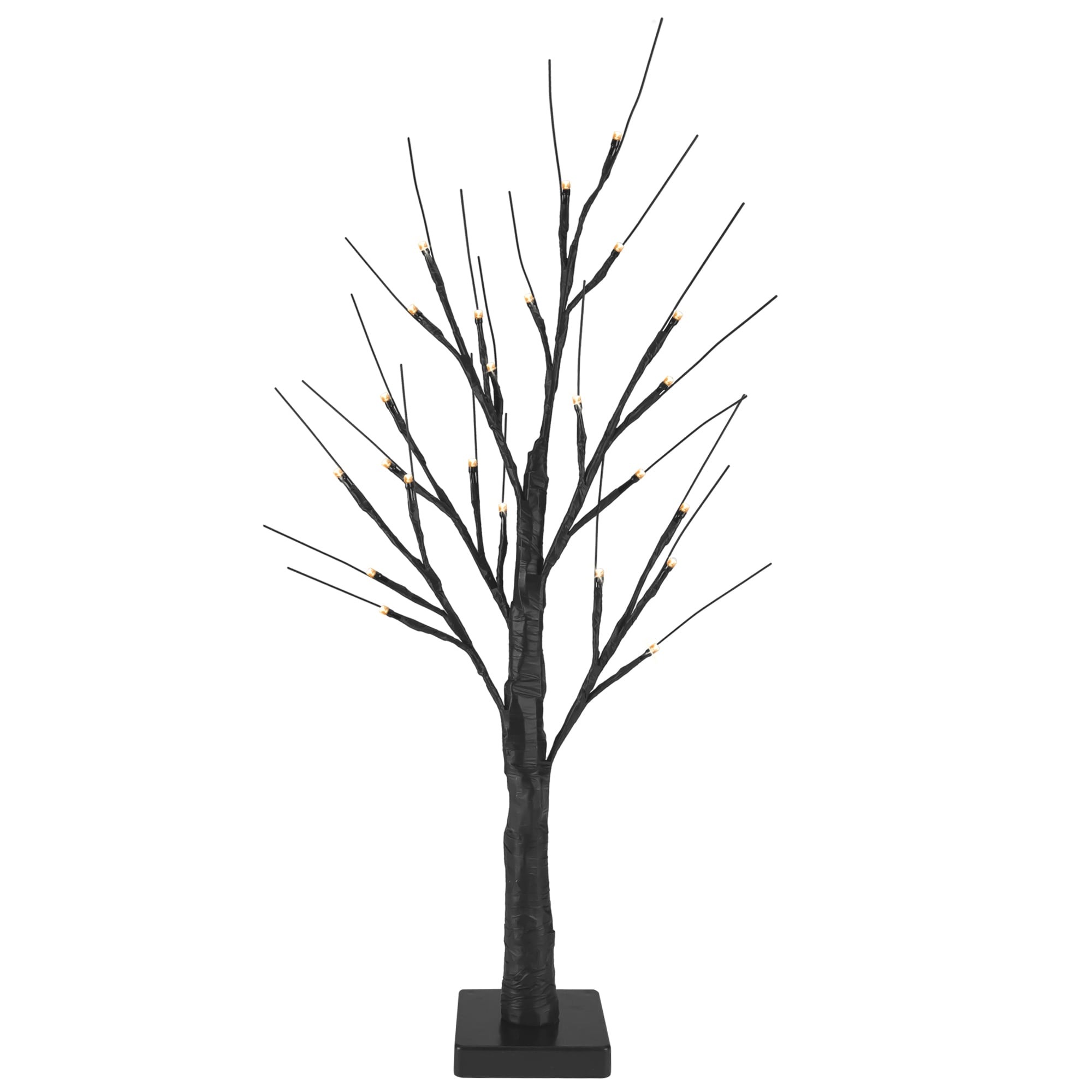 24" LED Lighted Brown Christmas Twig Tree - Warm White Lights
