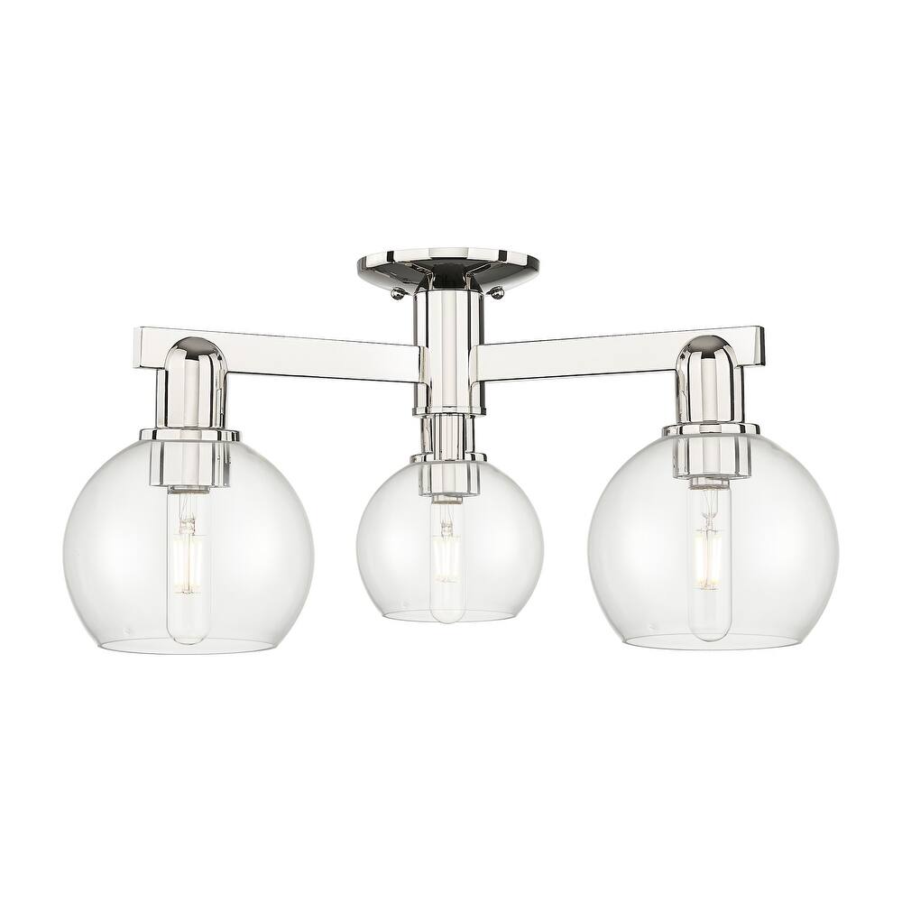 Innovations Lighting 716-3F-10-24 Athens Semi-Flush Athens 3 Light 24"