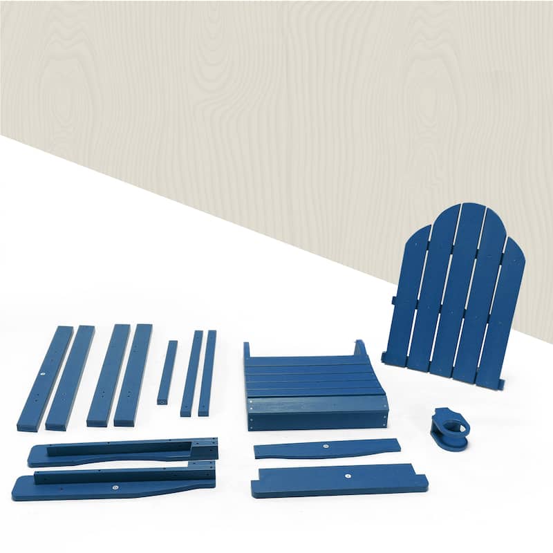 Tall Adirondack Chairs Set of 2 with handrails and connecting plates - 28.3"L x 22.6"W x 48.8"H
