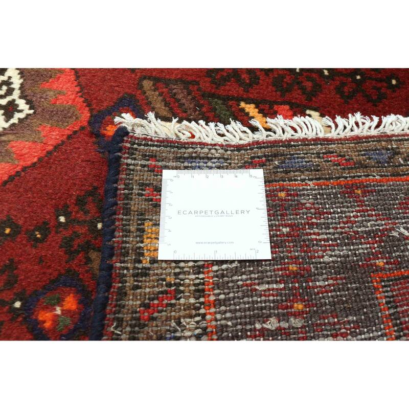 ECARPETGALLERY Hand-knotted Andelz Dark Red Wool Rug - 3'5 x 5'2