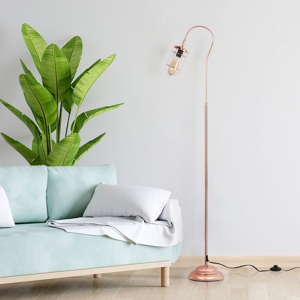 Industrial Floor lamp Metal Standing Lamps for Living Room Rosegold On Sale Bed Bath Beyond 36976625