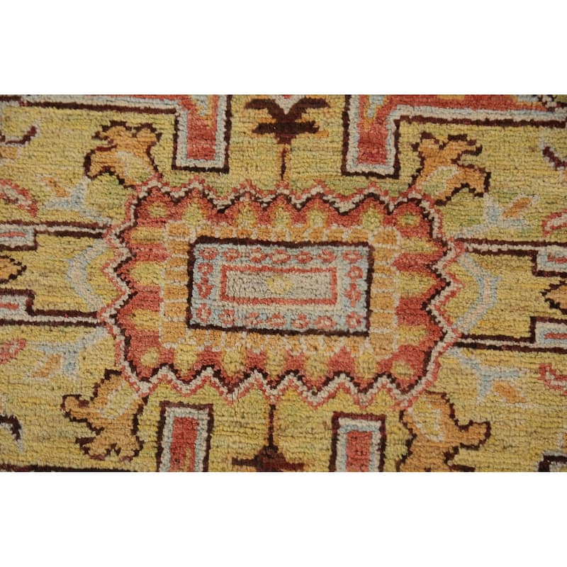Heriz Serapi Vegetable Dye Area Rug Handmade Wool Carpet - 8'0"x 10'2"