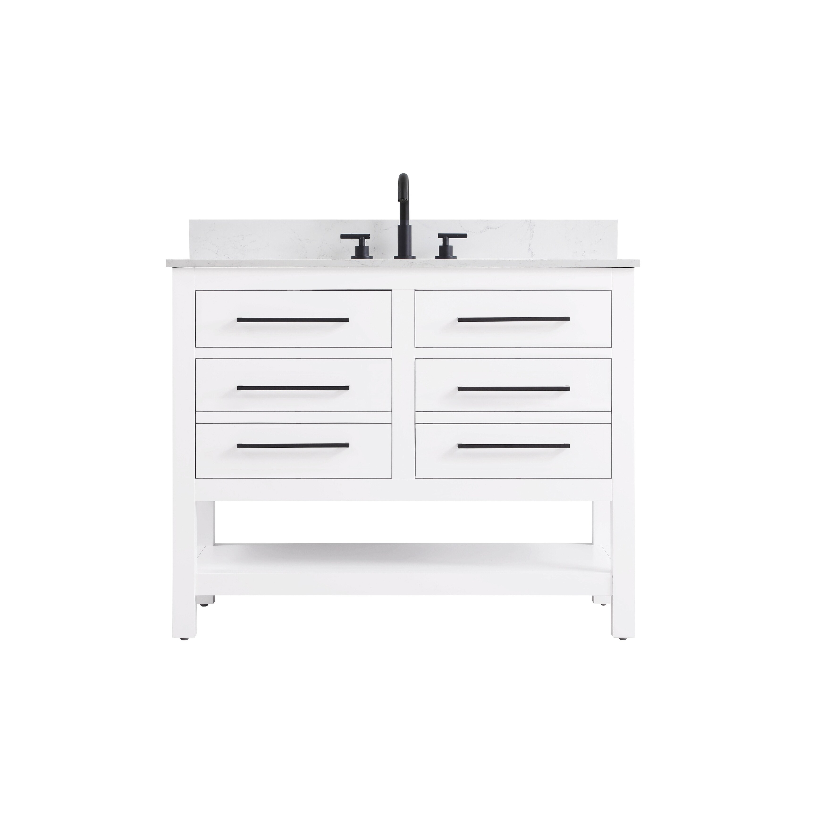 Sterling 36 Inch Single Bathroom Vanity with Backsplash