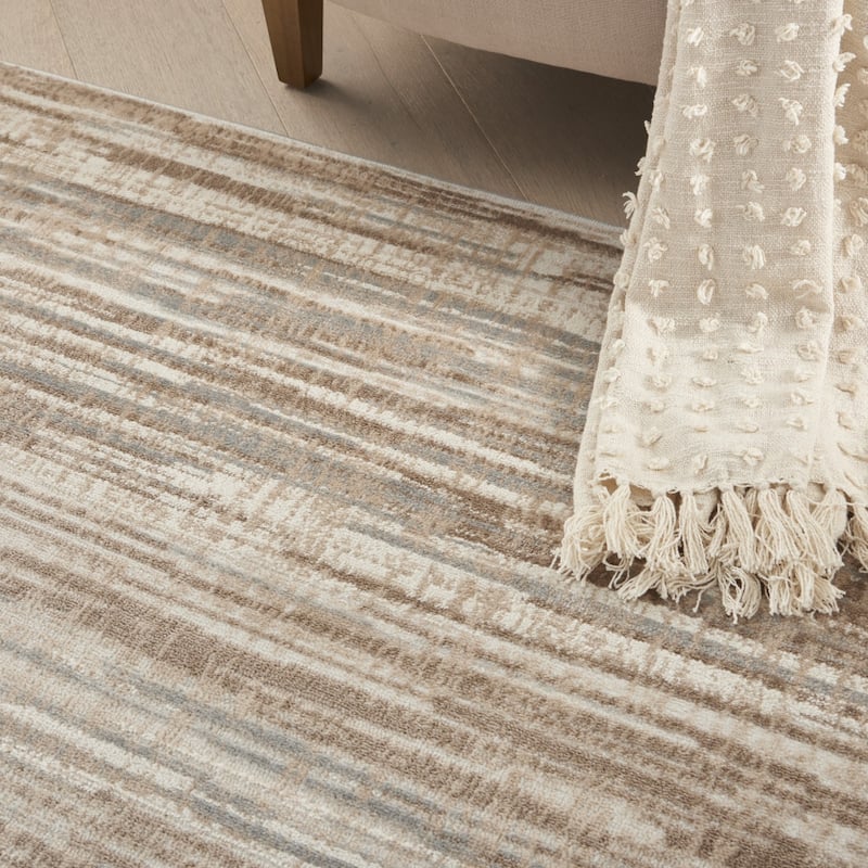 Satu Power Loomed Abstract Area Rug By HomeRoots - 6' x 9'