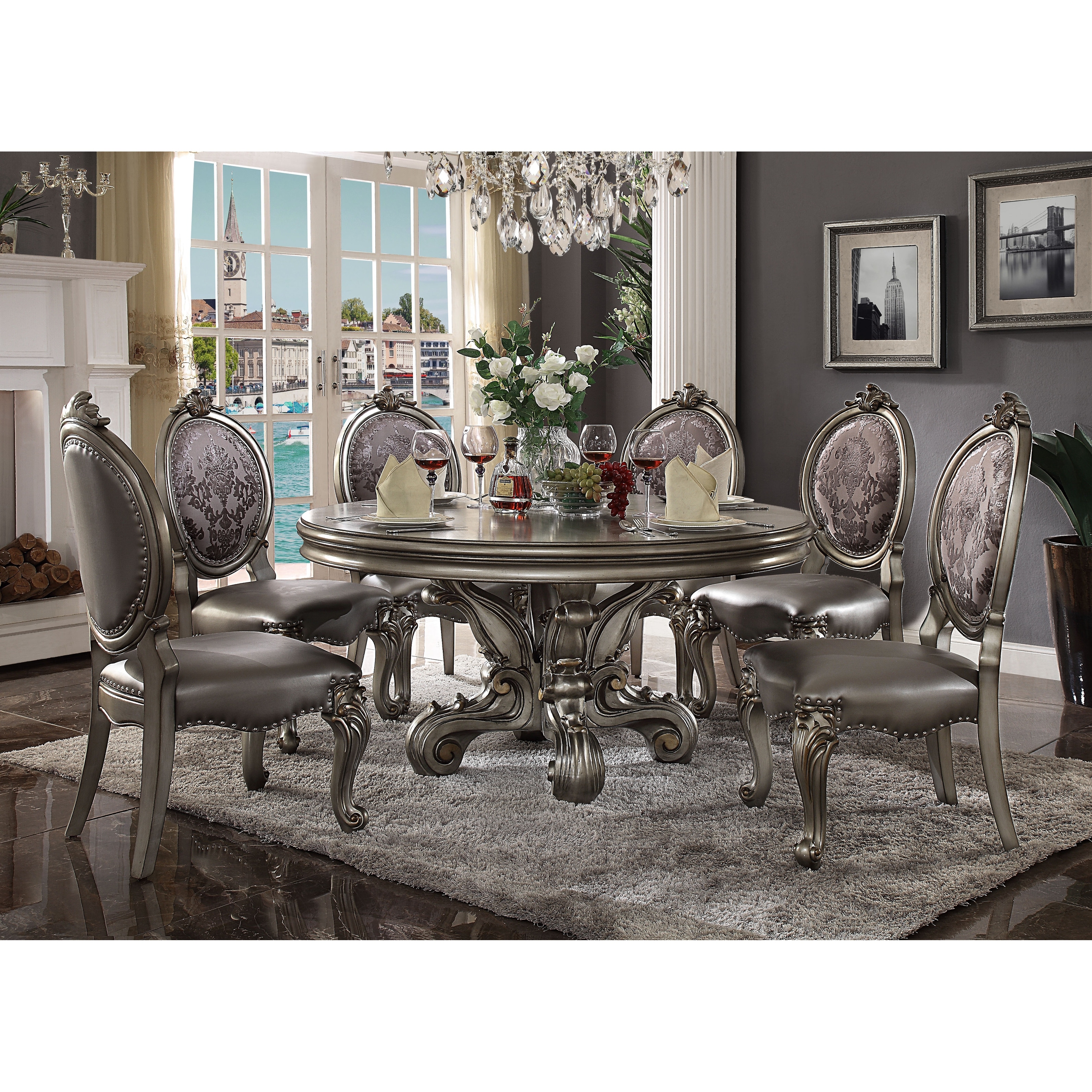 Acme versailles deals dining room set