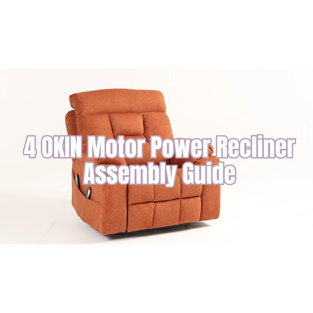 Luxury Electric Lift Recliner with Heat, Massage, 180° Recline, 4 OKIN Motors, Dual Remotes, and Cup Holders.