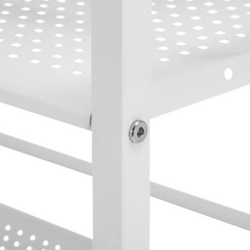 3-Tier Rolling Serving Shelf Rack Utility Storage Kitchen Island Cart