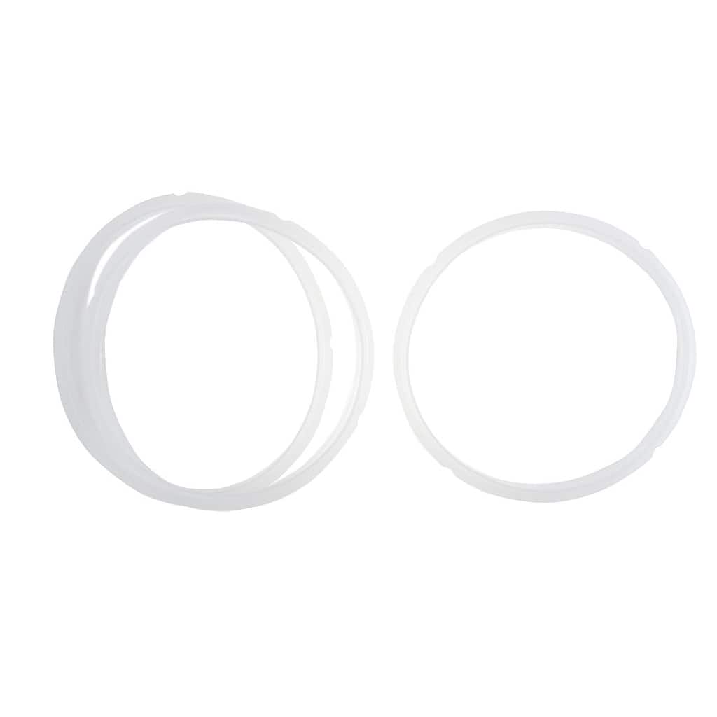 Rubber Gasket Sealing Ring 22cm Inner Dia 3 Pcs for 5-6L Cooker - Clear White