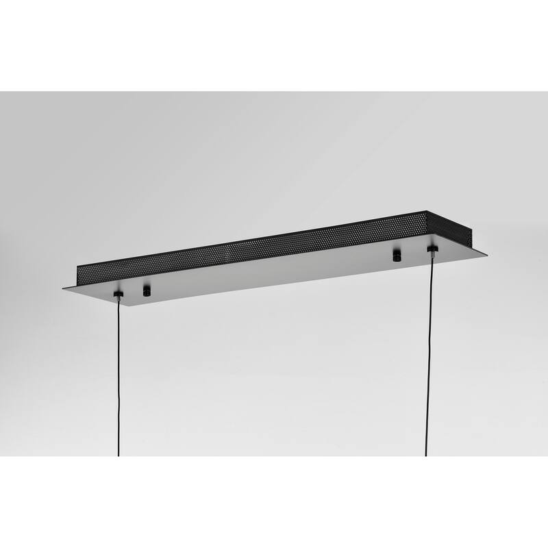 Vale 43 Inch LED Island Pendant Matte Black Silk Screened Acrylic Lens - Matte Black