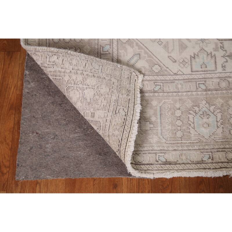 Distressed Tabriz Persian Rug Hand-knotted Wool Carpet - 6'3" x 9'6"