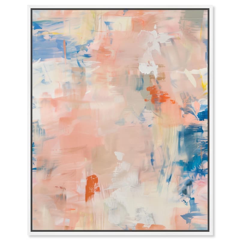 Kaleido Vortex II Canvas by Art Remedy - 36" x 45" - White