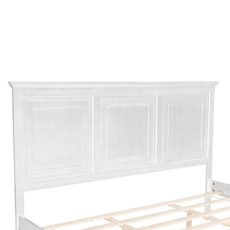 King Size Bed with Tall Headboard & Footboard
