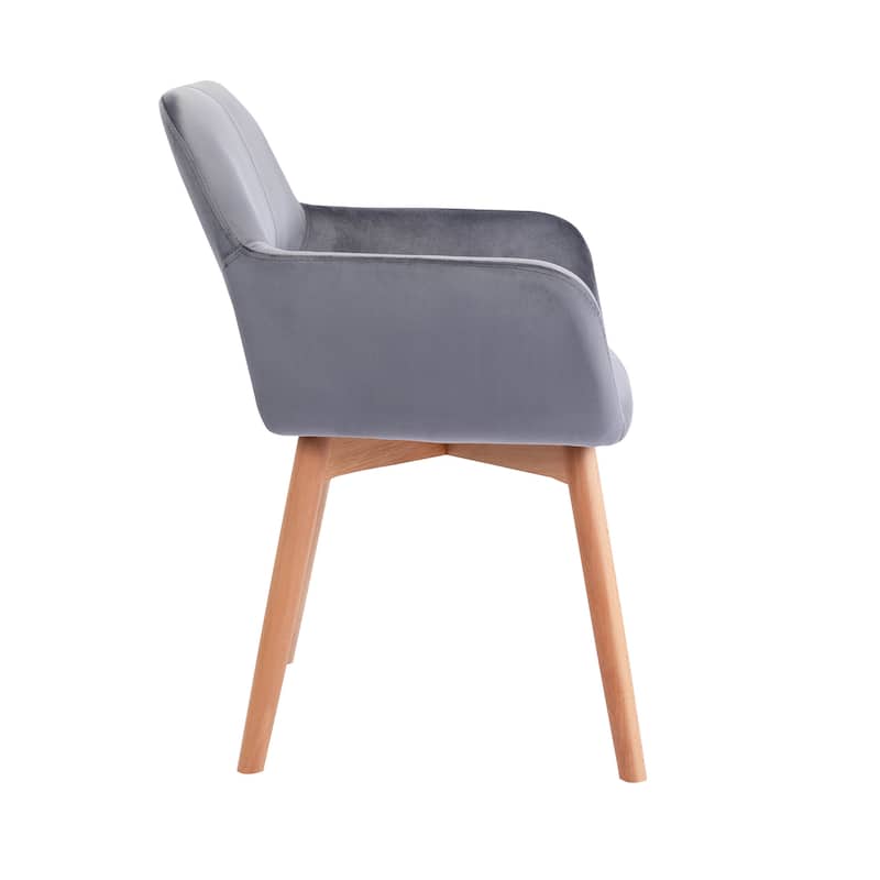 Porthos Home Diana Velvet/ Beech Wood Dining Chairs (Set of 2)