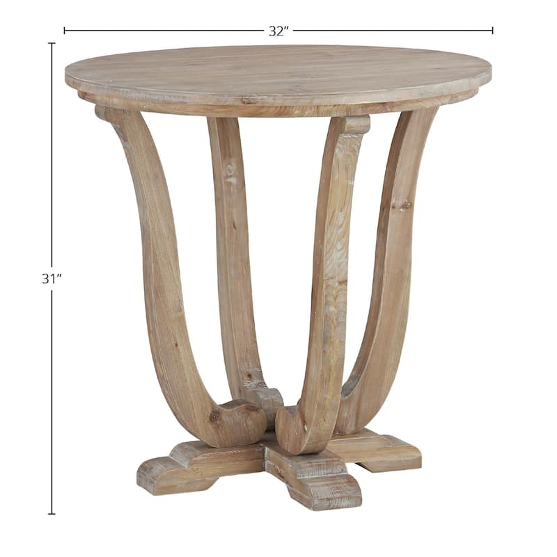 Britt Fir Wood End Table, Natural