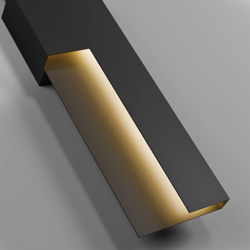 Modern 36W Black Integrated LED Outdoor/Indoor Wall Sconce 23.6inch