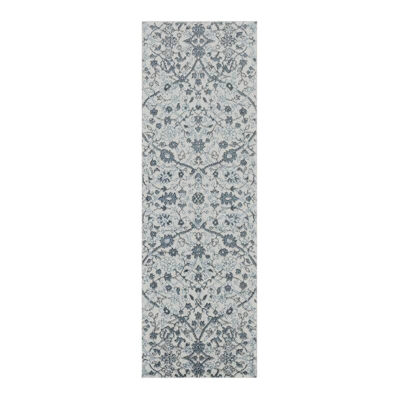 HomeRoots Floral Transitional Rectangle Area Rug