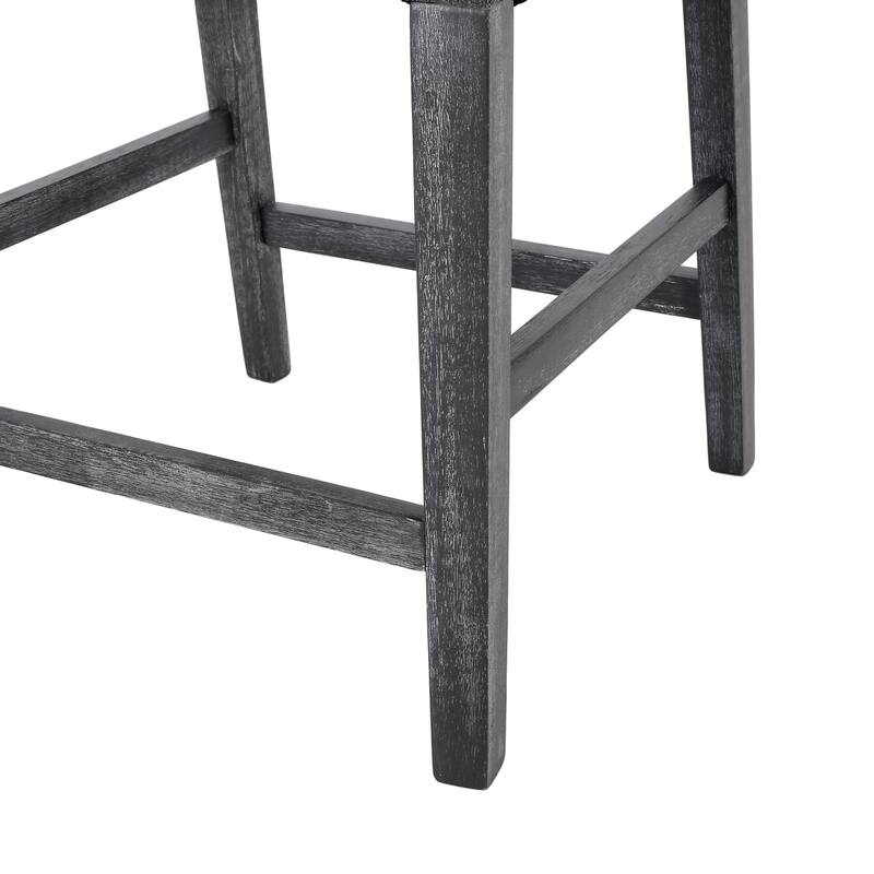 Armga Fabric Upholstered Wood 26 inch Counter Stools (Set of 2) by Christopher Knight Home