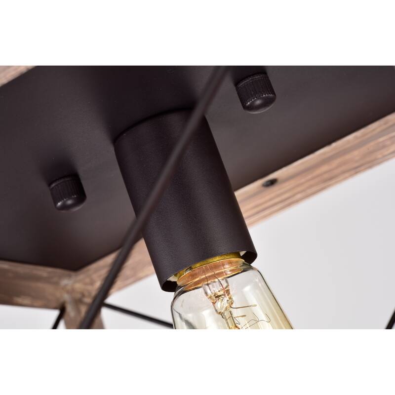 Oil Rubbed Bronze 1-Light Open-Cage Metal Flush Mount (SOLD AS A PAIR)
