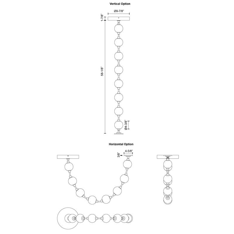 Alora Lighting PD321708 Marni 5-ft 3000K LED Linear Pendant