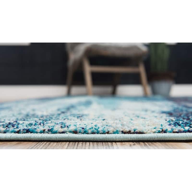 Contemporary Zhale Collection Area Rug