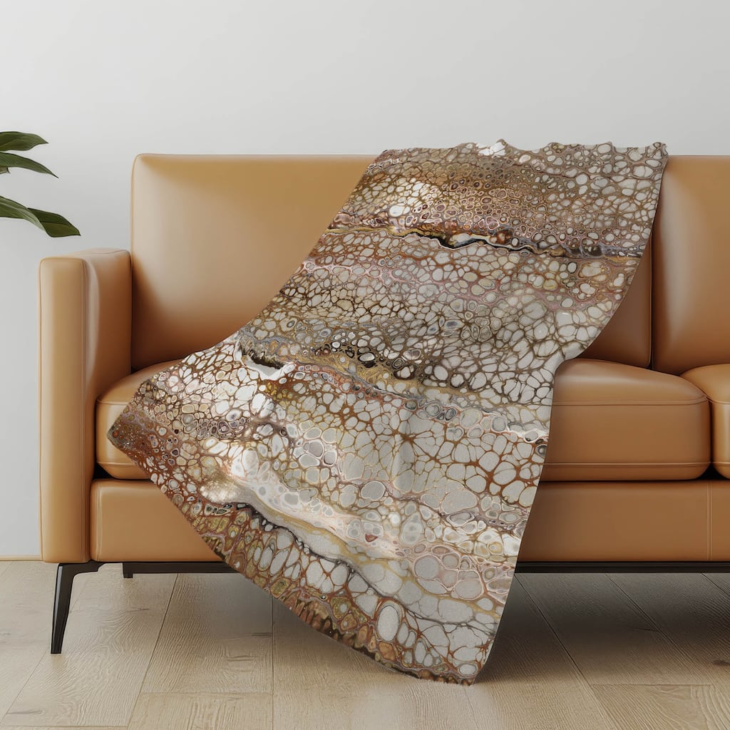 Premium Machine Washable ASB60 Abstract Modern Sherpa Throw Blanket