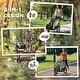 preview thumbnail 3 of 7, Aosom Child Baby Bike Trailer Kids 2 Seater, Bike Stroller Toddler, Green