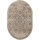 preview thumbnail 62 of 99, Nourison Quarry Indoor only Persian Area Rug. 6'x9' Oval - Beige/Grey