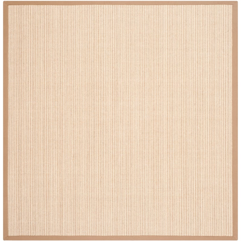 SAFAVIEH Hand-Woven Natural Fiber Alecia Sisal Rug - 6' Square - Tan/Tan