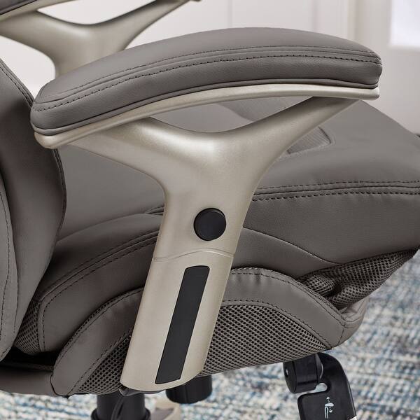 Serta Works Bonded Leather Executive Office Chair With Back In Motion Technology Overstock 18010949