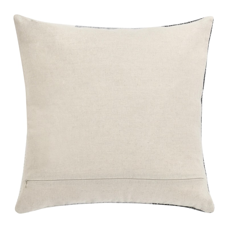 Villa by Classic Home Kass Woven Fabric Color Block Throw Pillow