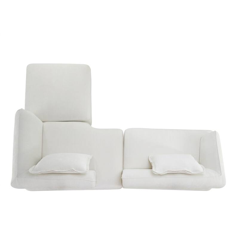 Christopher Knight Home - Modern Upholstered Sectional Sofa with Curved Silhouette