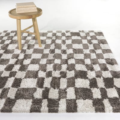 Percival Abstract Checkered Area Rug