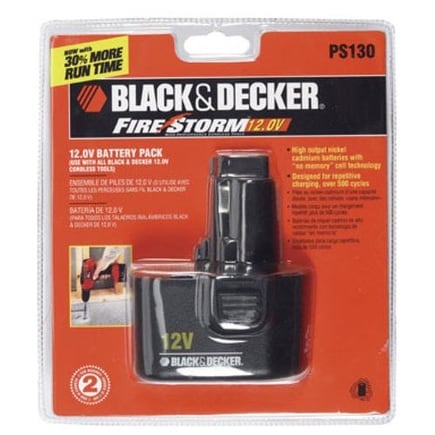 Black & Decker PS130 Firestorm Battery Pack, 12-Volt - Bed Bath