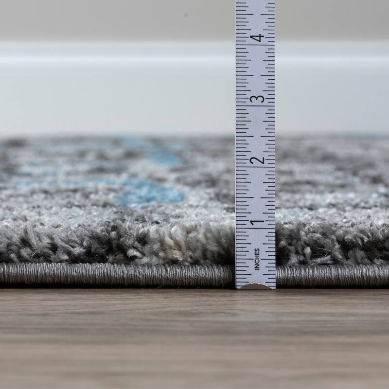 Addison Plano Modern Crosshatch GREY Area Rug