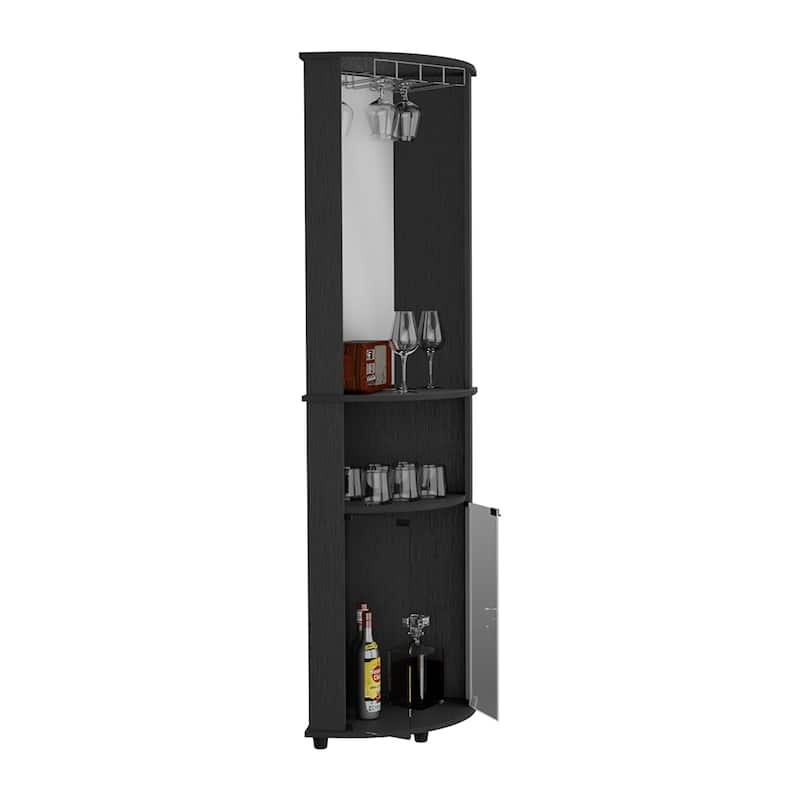 Corner Bar Cabinet Rialto With Three Shelves