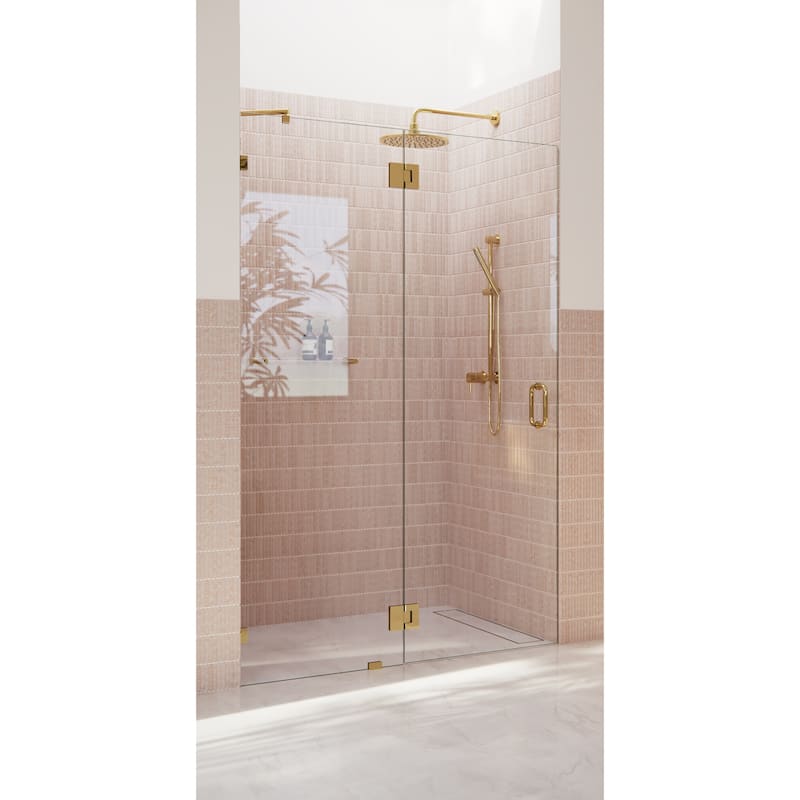 Glass Warehouse 78" x 46.75" Frameless Shower Door - Glass Hinge