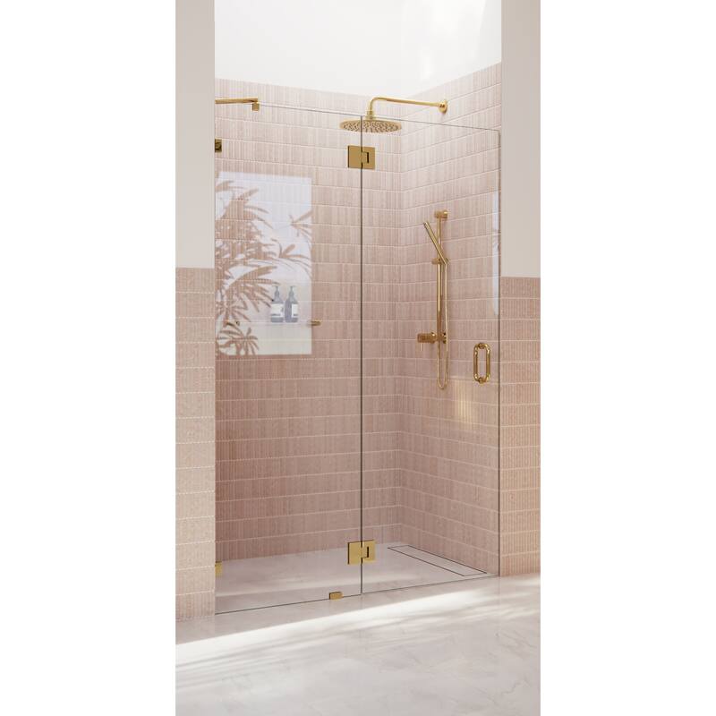Glass Warehouse 78" x 48.75" Frameless Shower Door - Glass Hinge