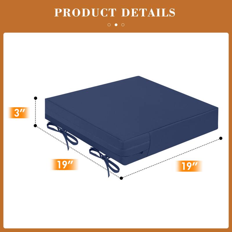Outdoor Seat Waterproof Chair Cushion for Patio Furniture