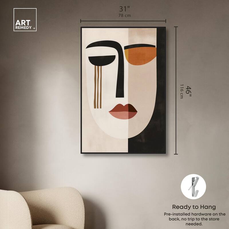 Face Moderne III Canvas by Art Remedy