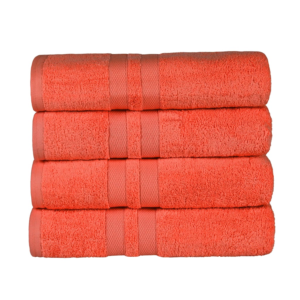 Blue Nile Mills Ultra-Soft Cotton Solid Quick-Drying Bath Towel Set of 2