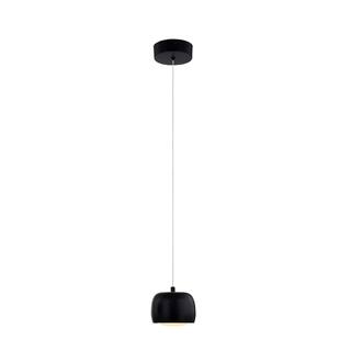Justice Design Group Frascati LED 1-Light Mini-Pendant - Matte Black Finish