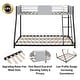 preview thumbnail 13 of 11, Metal Twin over Full Bunk Bed with Safety Guardrail,Noise-Free Design,Kids Bed Design